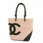 Pre-owned Leather chanel-bags Chanel Vintage , Pink , Dames