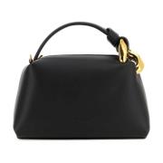 Zwarte leren Corner handtas JW Anderson , Black , Dames