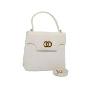 Pre-owned Leather celine-bags Celine Vintage , White , Dames