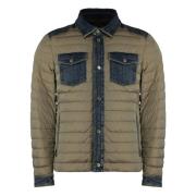 Denim donsjack met ganzendons Moorer , Green , Heren