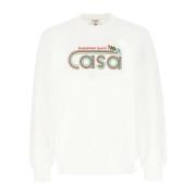 Stijlvolle Sweatshirts voor Mannen en Vrouwen Casablanca , White , Her...