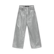 wijd uitlopende metallic jeans Karl Lagerfeld , Gray , Dames