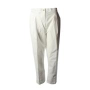 Witte Katoenen Damesbroek Pinko , White , Dames