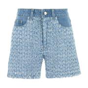 Klassieke Denim Shorts voor Vrouwen Stella McCartney , Blue , Dames