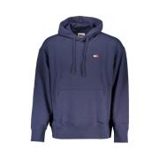 Blauw Hoodie met Logodetail Tommy Hilfiger , Blue , Heren