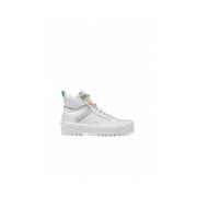 Witte stoffen damessneakers herfst/winter Superga , White , Dames