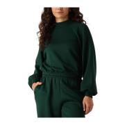 Groene Sweatshirt voor Stijlvol Comfort Moss Copenhagen , Green , Dame...