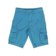 Heren Bermuda Katoenen Shorts Herfst/Winter Napapijri , Blue , Heren