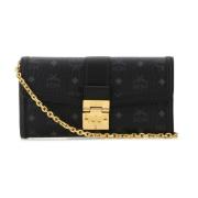 Canvas Tracy Clutch Tas MCM , Black , Dames