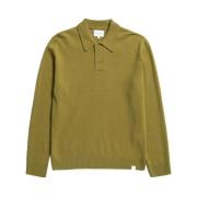 Merino Wol Polo Shirt Norse Projects , Green , Heren