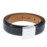 Pre-owned Leather belts Louis Vuitton Vintage , Black , Dames