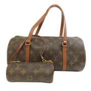 Pre-owned Canvas handbags Louis Vuitton Vintage , Brown , Dames