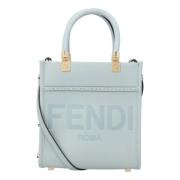 Leather crossbody-bags Fendi , Blue , Dames