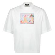 Bedrukt T-shirt Lente-Zomer 2025 Versace , White , Heren