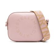 Mauve Crossbody Tas met Stoffen Band Stella McCartney , Pink , Dames