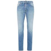 Blauwe Slim Fit Jeans Dsquared2 , Blue , Heren