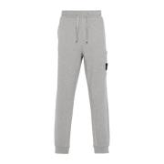 Heather Grey Katoenen Cargo Track Broek Stone Island , Gray , Heren