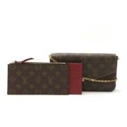 Pre-owned Canvas shoulder-bags Louis Vuitton Vintage , Brown , Dames