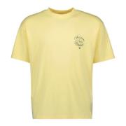 Gele Vignes Slogan T-shirt Lente-Zomer 2025 Drole de Monsieur , Yellow...