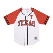 Witte Ncaa Baseball Jersey met Texas Longhorns Logo Mitchell & Ness , ...