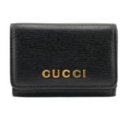 Pre-owned Leather wallets Gucci Vintage , Black , Dames