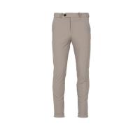 Grijze Stretch Stoffen Broek met Hoornknopen RRD , Gray , Heren