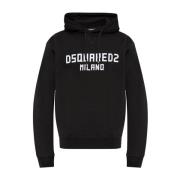 Zwarte hoodie met lange mouwen Dsquared2 , Black , Heren