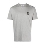 Grijze T-shirts en Polos Stone Island , Gray , Heren