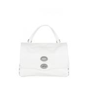 Witte leren handtas Elegant en veelzijdig Zanellato , White , Dames