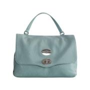 Groene Leren Handtas Elegant en veelzijdig Zanellato , Green , Dames