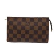 Pre-owned Canvas clutches Louis Vuitton Vintage , Brown , Dames