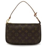 Pre-owned Canvas clutches Louis Vuitton Vintage , Brown , Dames