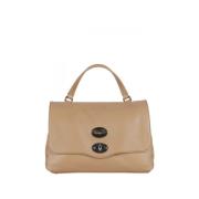 Bruine leren handtas Elegant en veelzijdig Zanellato , Brown , Dames