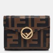 Pre-owned Leather wallets Fendi Vintage , Brown , Dames