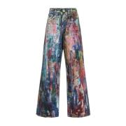 Blauwe Multi Broek voor Mannen Acne Studios , Multicolor , Dames