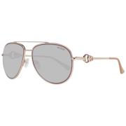 Roségouden Aviator Zonnebril Guess , Yellow , Dames