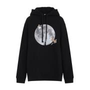 Zwarte Loose Fit Hoodie Loewe , Black , Dames