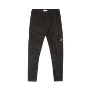 Zwarte Cargo Broek Urban Stijl Stone Island , Black , Heren