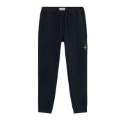 Navy Blue Fleece Sweatpants Stone Island , Blue , Heren