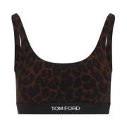 Luipaardprint Bralette Tom Ford , Brown , Dames