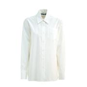 Stijlvolle Shirt voor Mannen Prada , White , Dames