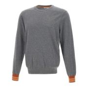 Mannen Grijze Trui met Roest Accenten Sun68 , Gray , Heren