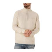 Heren Trui Lt Clifden Half Zip Butcher of Blue , Beige , Heren