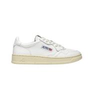 Witte Leren Sneakers Medalist Autry , White , Dames