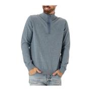 Heren Trui Lt Clifden Half Zip Butcher of Blue , Blue , Heren