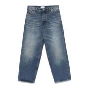 Wijde Pijp Knoopsluiting Jeans Haikure , Blue , Dames