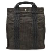 Pre-owned Canvas backpacks Hermès Vintage , Gray , Dames