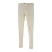 Witte Chino Broek Katoenmix Re-Hash , White , Heren