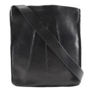 Pre-owned Leather shoulder-bags Hermès Vintage , Black , Dames