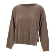 Kasjmier Crew Neck Sweater Bruin Notshy , Brown , Dames